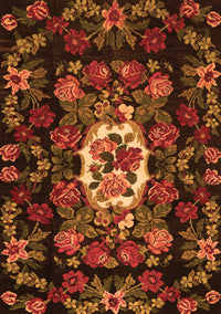 Medallion Orange French Rug, tr466org