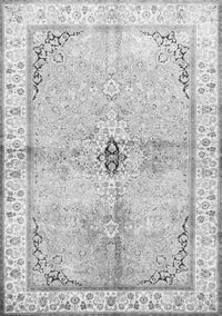 Medallion Gray Traditional Rug, tr4670gry