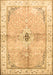 Medallion Brown Traditional Rug, tr4670brn