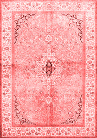 Medallion Red Traditional Rug, tr4670red