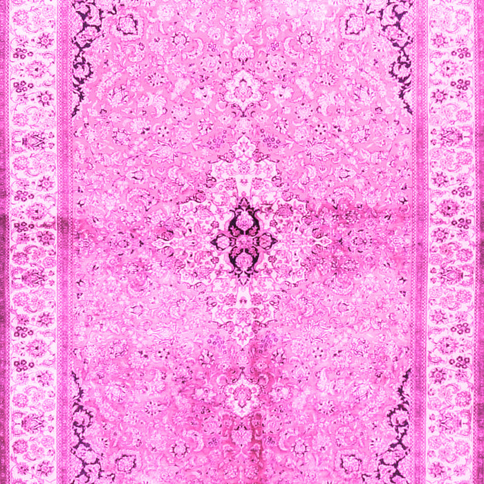 Medallion Pink Traditional Rug, tr4670pnk