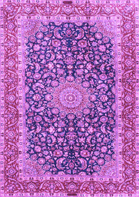 Medallion Purple Traditional Rug, tr4671pur