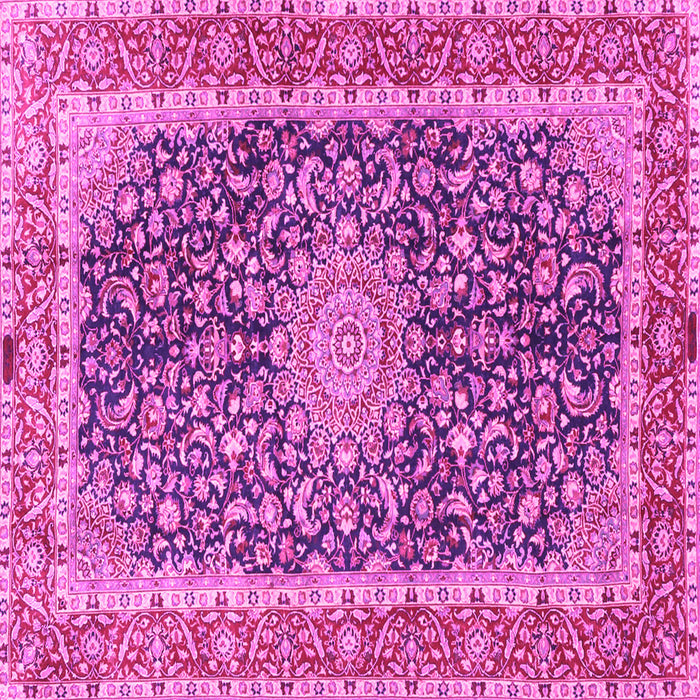 Square Medallion Pink Traditional Rug, tr4671pnk