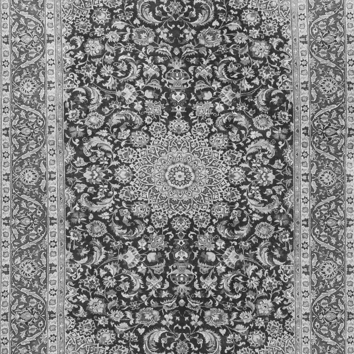 Medallion Gray Traditional Rug, tr4671gry