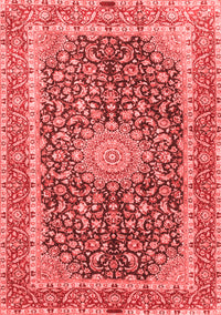 Medallion Red Traditional Rug, tr4671red