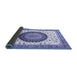 Sideview of Medallion Blue Traditional Rug, tr4672blu