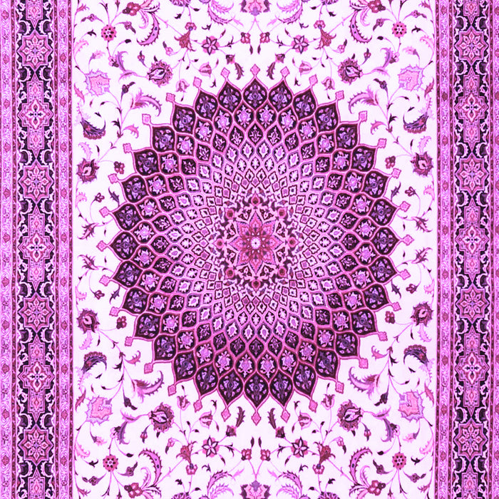 Medallion Purple Traditional Rug, tr4672pur