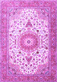 Medallion Purple Traditional Rug, tr4673pur