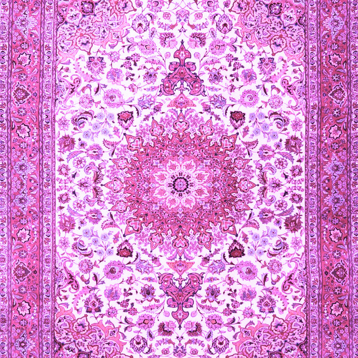 Medallion Purple Traditional Rug, tr4673pur