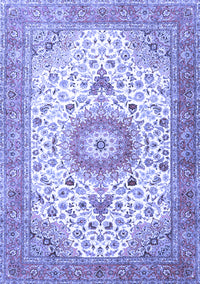 Medallion Blue Traditional Rug, tr4673blu