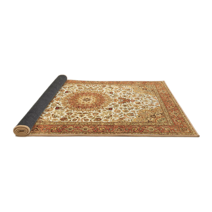 Sideview of Medallion Brown Traditional Rug, tr4673brn
