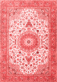 Medallion Red Traditional Rug, tr4673red