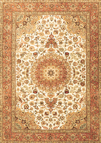 Medallion Brown Traditional Rug, tr4673brn