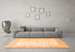 Machine Washable Persian Orange Traditional Area Rugs in a Living Room, wshtr4674org