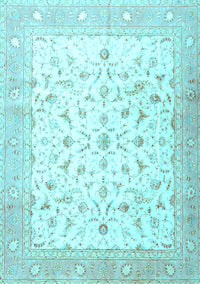 Persian Light Blue Traditional Rug, tr4674lblu