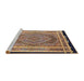 Sideview of Machine Washable Traditional Sepia Brown Rug, wshtr4675