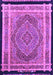 Machine Washable Persian Purple Traditional Area Rugs, wshtr4675pur