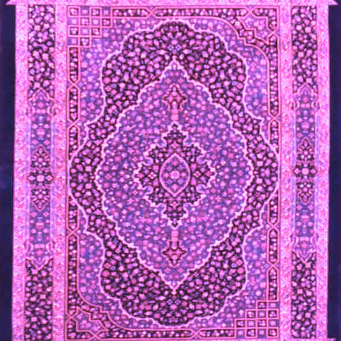 Machine Washable Persian Purple Traditional Area Rugs, wshtr4675pur