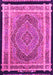 Machine Washable Persian Pink Traditional Rug, wshtr4675pnk