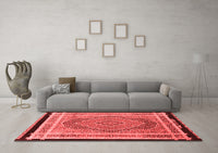 Machine Washable Persian Red Traditional Rug, wshtr4675red