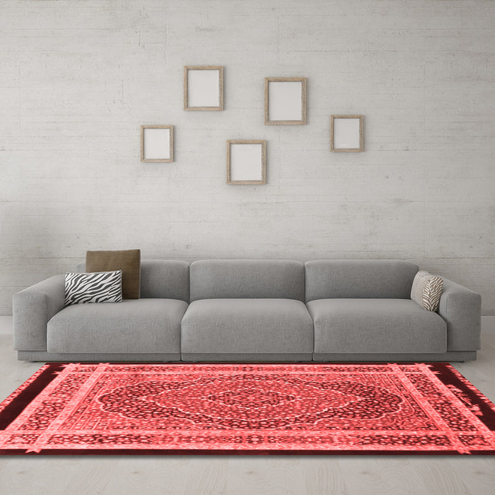 Traditional Red Washable Rugs