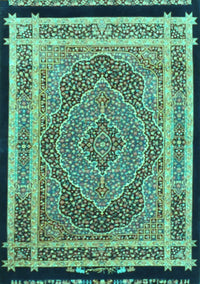 Persian Turquoise Traditional Rug, tr4675turq