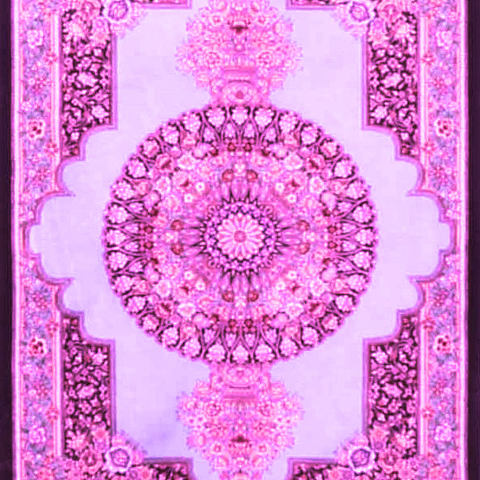 Machine Washable Persian Pink Traditional Rug, wshtr4676pnk