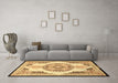 Machine Washable Persian Brown Traditional Rug in a Living Room,, wshtr4676brn