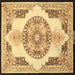 Square Persian Brown Traditional Rug, tr4676brn