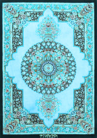 Persian Light Blue Traditional Rug, tr4676lblu