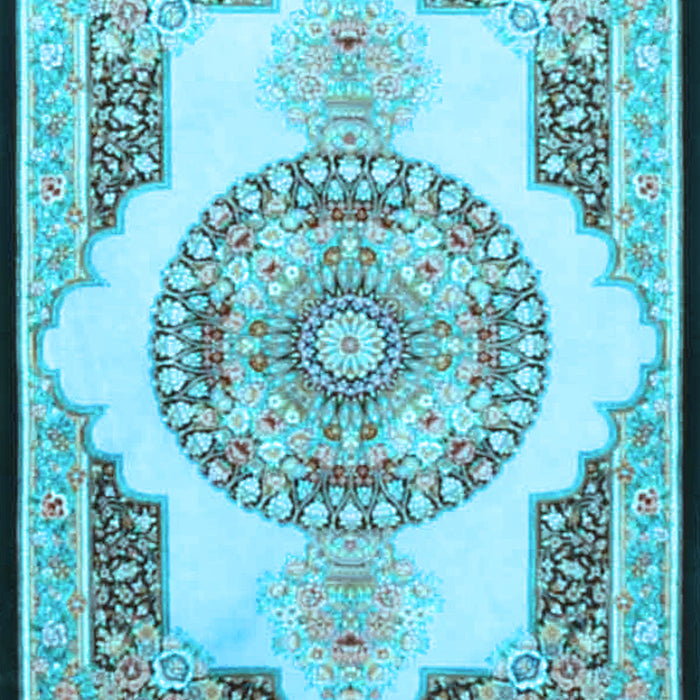Persian Light Blue Traditional Rug, tr4676lblu