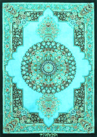 Persian Turquoise Traditional Rug, tr4676turq