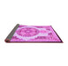 Sideview of Persian Pink Traditional Rug, tr4676pnk