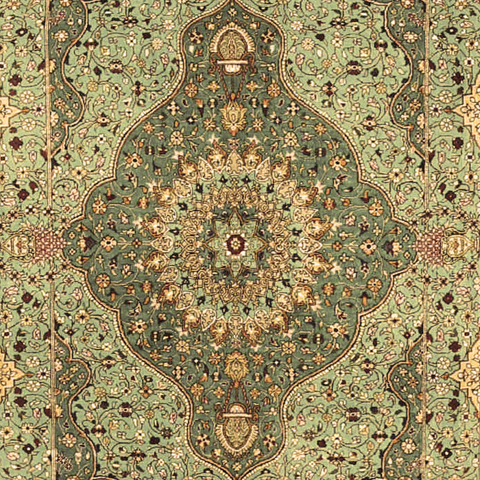 Medallion Brown Traditional Rug, tr4677brn