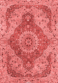 Medallion Red Traditional Rug, tr4677red