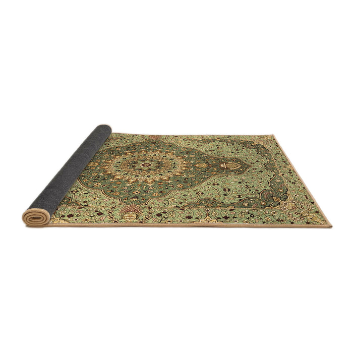 Sideview of Medallion Brown Traditional Rug, tr4677brn