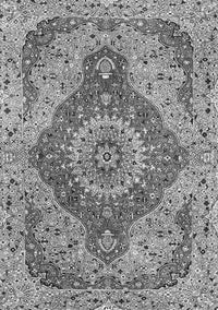 Medallion Gray Traditional Rug, tr4677gry