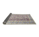 Sideview of Traditional Pale Silver Gray Persian Rug, tr4678