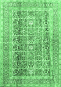 Persian Emerald Green Traditional Rug, tr4678emgrn