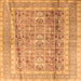 Serging Thickness of Persian Orange Traditional Rug, tr4678org