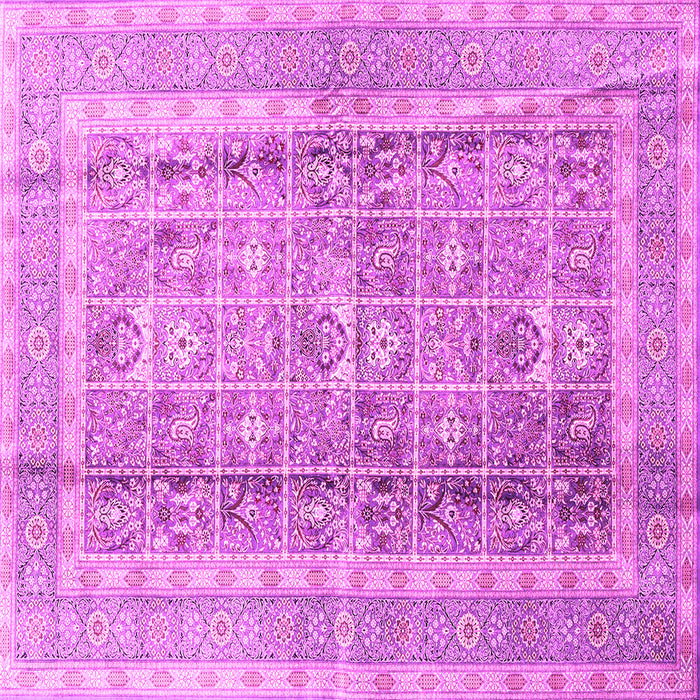 Square Persian Pink Traditional Rug, tr4678pnk