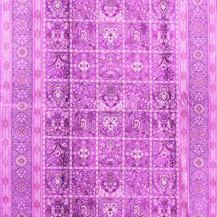 Machine Washable Persian Pink Traditional Rug, wshtr4678pnk