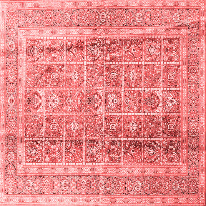Machine Washable Persian Red Traditional Rug, wshtr4678red