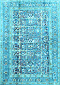 Persian Light Blue Traditional Rug, tr4678lblu