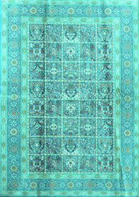 Persian Turquoise Traditional Rug, tr4678turq