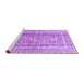 Sideview of Machine Washable Persian Purple Traditional Area Rugs, wshtr4678pur