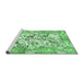 Sideview of Machine Washable Animal Emerald Green Traditional Area Rugs, wshtr4679emgrn