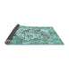 Sideview of Animal Light Blue Traditional Rug, tr4679lblu