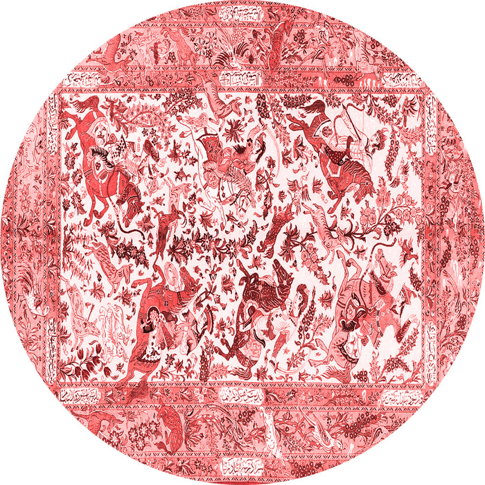 Animal Red Traditional Rug, tr4679red