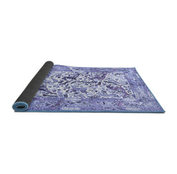 Sideview of Animal Blue Traditional Rug, tr4679blu